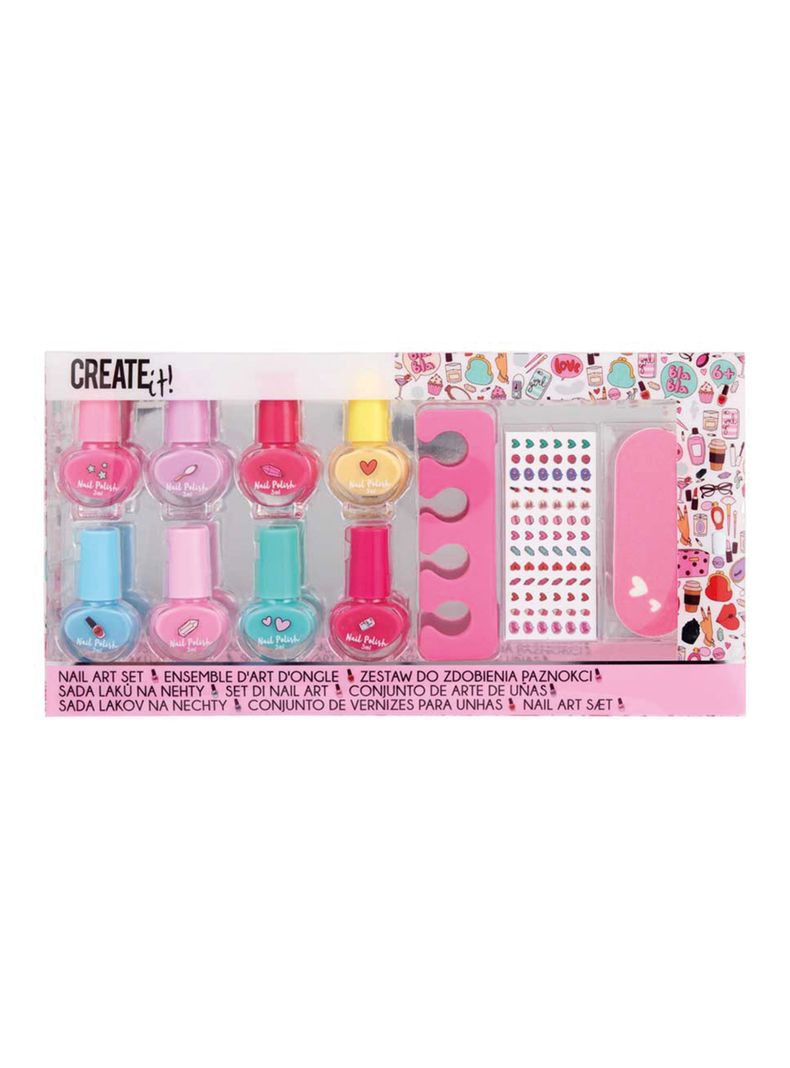 Set de Belleza Niñas Arte de Uñas con Pegatinas 11 Piezas