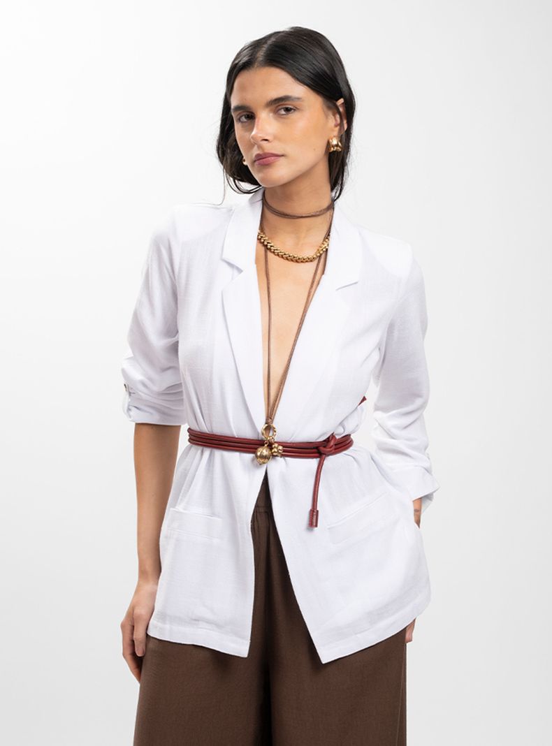 Blazer Lino Julieta Blanco