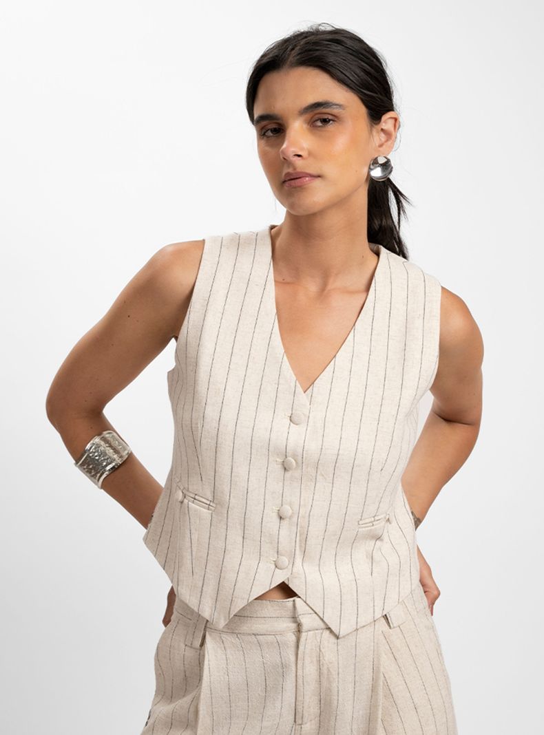 Vest Lino Marta Arena