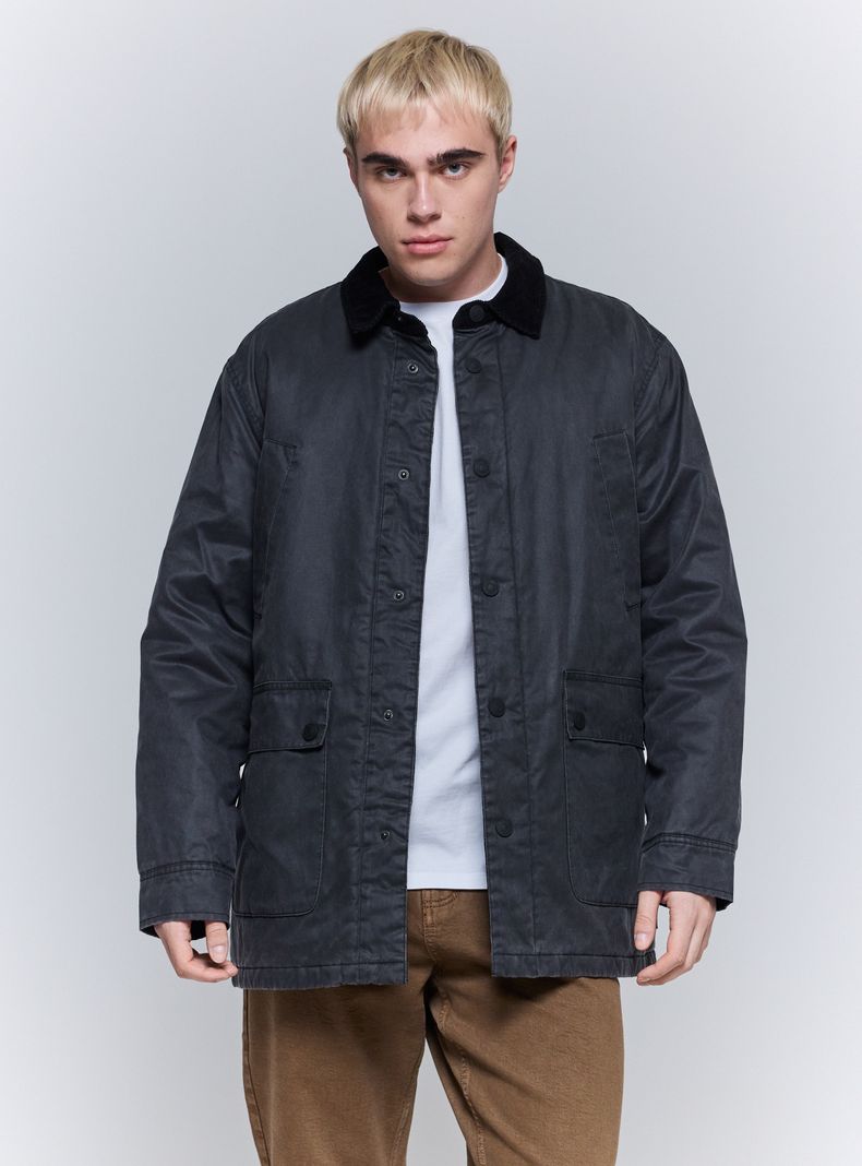FOSTER CHAQUETA ENCERADA CUELLO COTELÉ