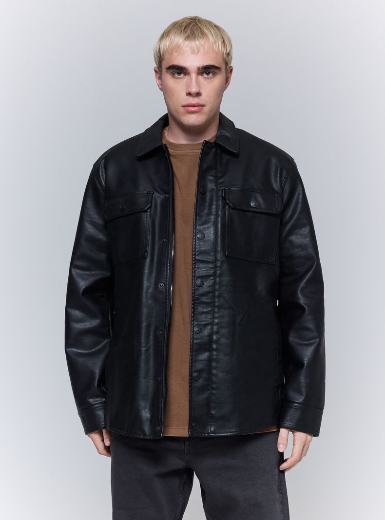 Chaqueta Cuero Sintético Dark