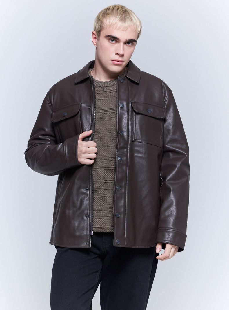 Chaqueta Cuero Sintético Cf