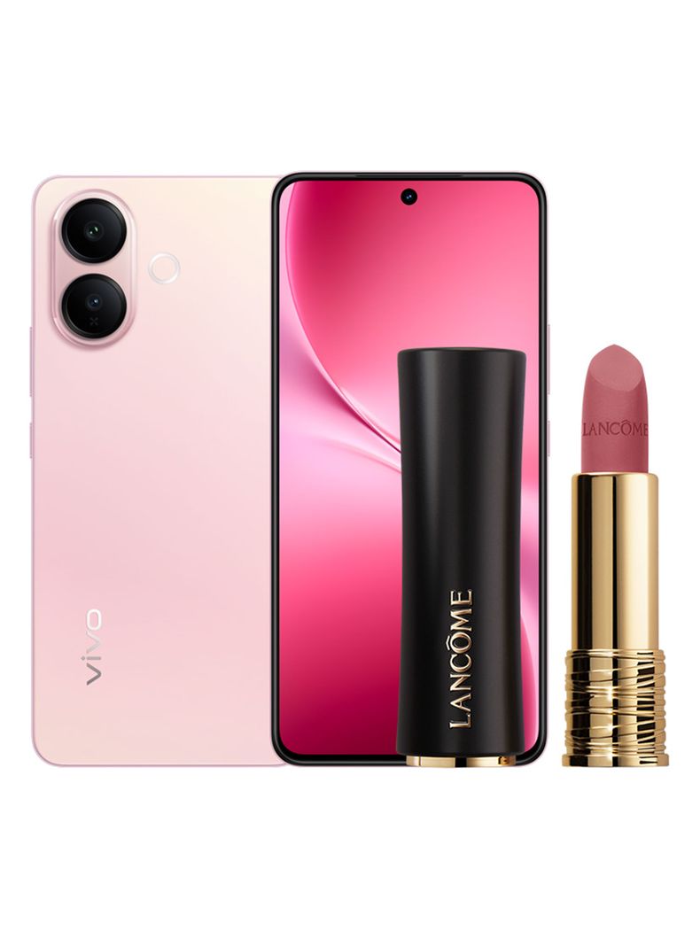 Smartphone V60 Lite 5G 256GB 6.67'' Pink Liberado + Labial Lancome L'Absolu Rouge Drama Matte