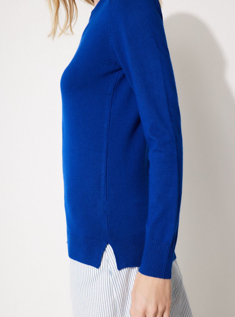 Sweater Básico Tejido Cuello Redondo-3