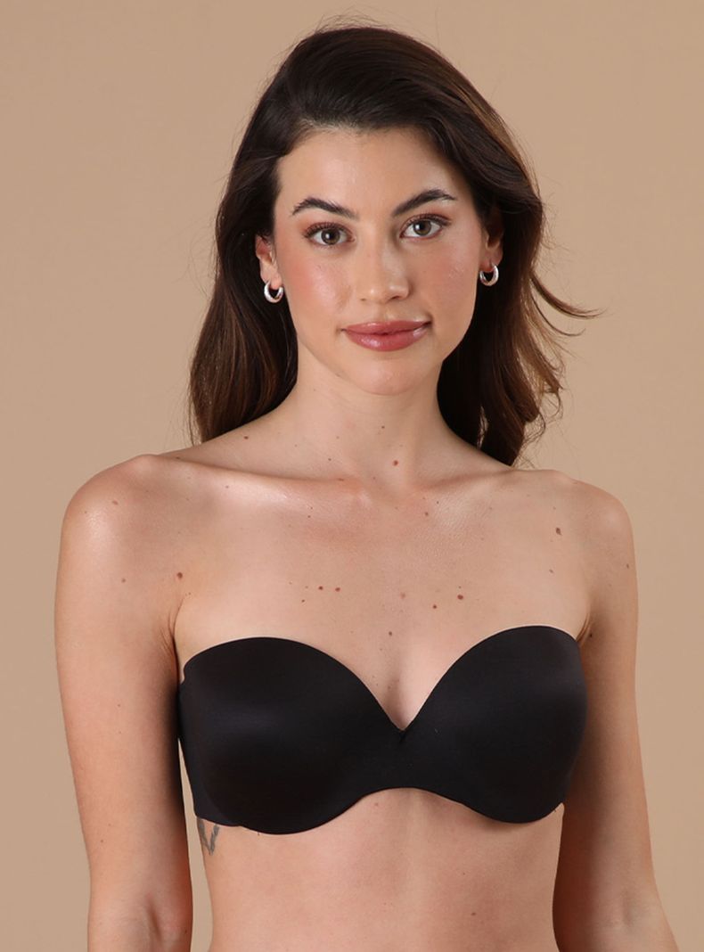 Sosten Strapless Prehormado Negro 38B