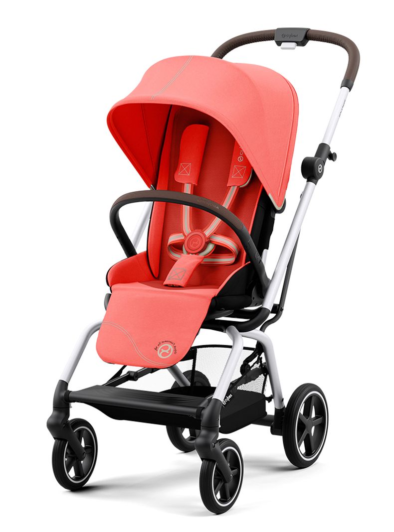 Coche Eezy S Twist Plus SLV Rojo y Silla Aton S2-1