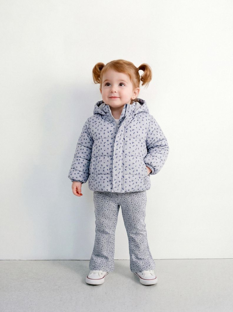 Pantalón Mini Estampado Hojas