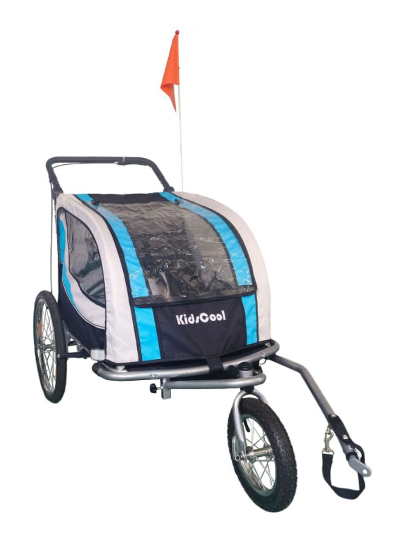 Carro Jogger Baby Trailer Duplex Azul
