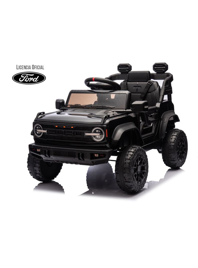 Auto a Batería Ford Bronco Raptor 12v 2 Motores Negro