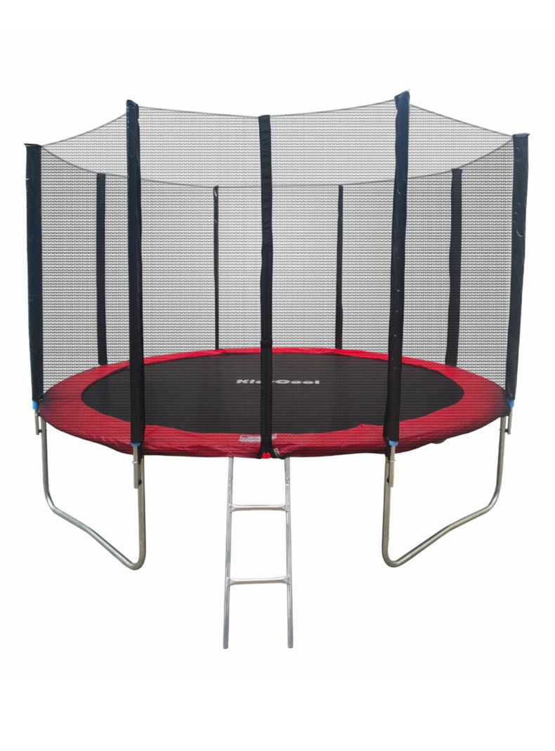 Cama Elástica Roja 14 Pies con Escalera
