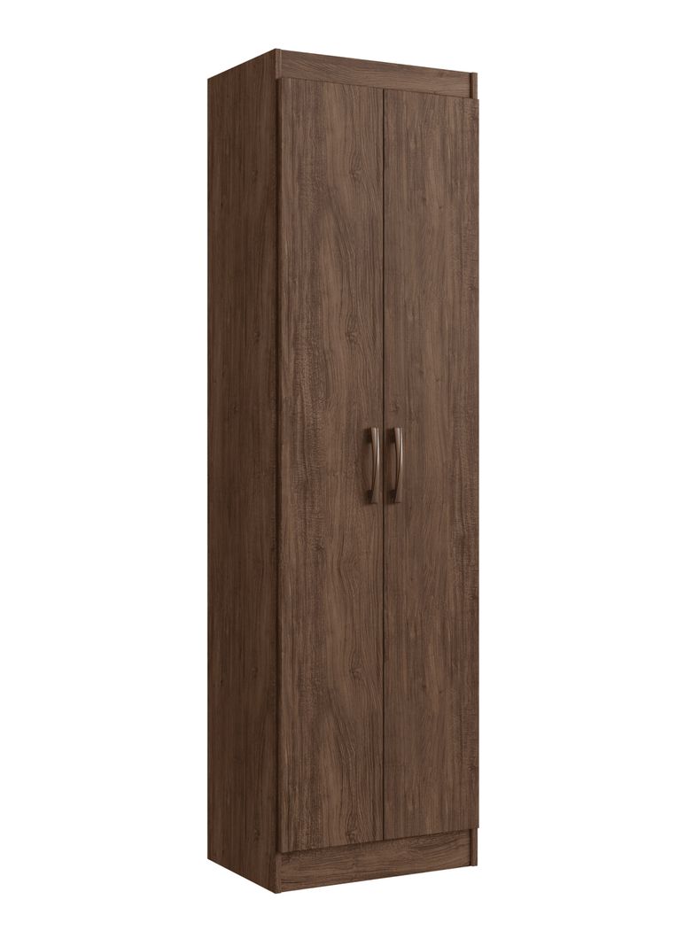 Clóset Multiuso 2 Puertas 4 Repisas Café 183x52x36 cm
