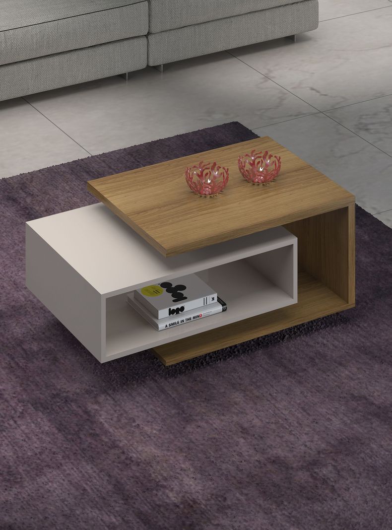 Mesa de Centro Diva 52x88 cm Cafe Claro