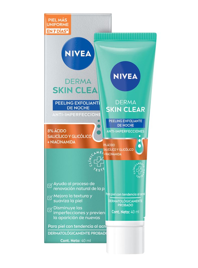 NIVEA Derma Skin Clear Peeling Exfoliante de Noche 40 ml