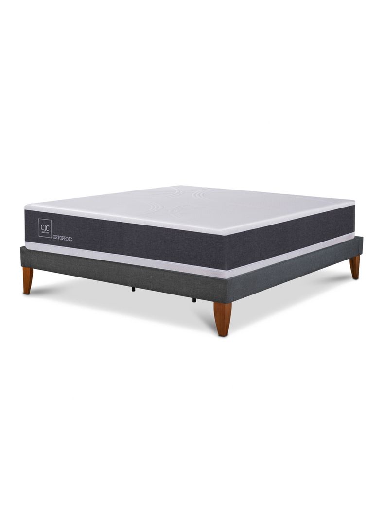 Cama Europea Box New Ortopedic King Base Normal