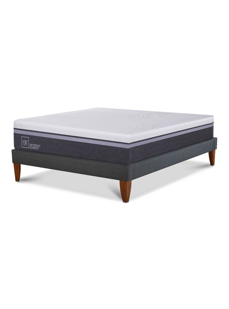 Cama Europea Box Ortopedic Advance 1.5 Plazas Base Normal