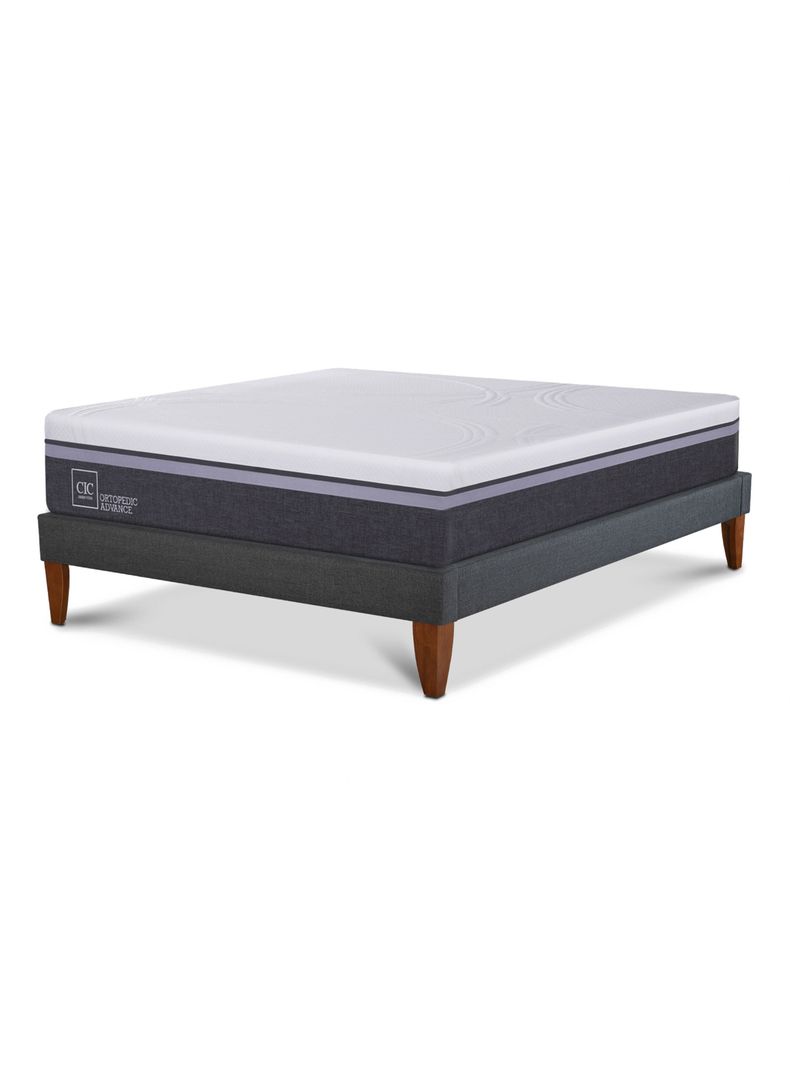 Cama Europea Box Ortopedic Advance 2 Plazas Base Normal