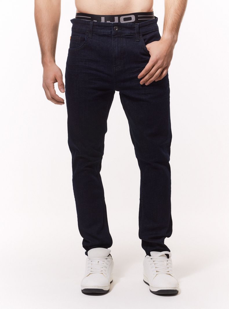 Jeans Básico Tono Oscuro Super Skinny Fit