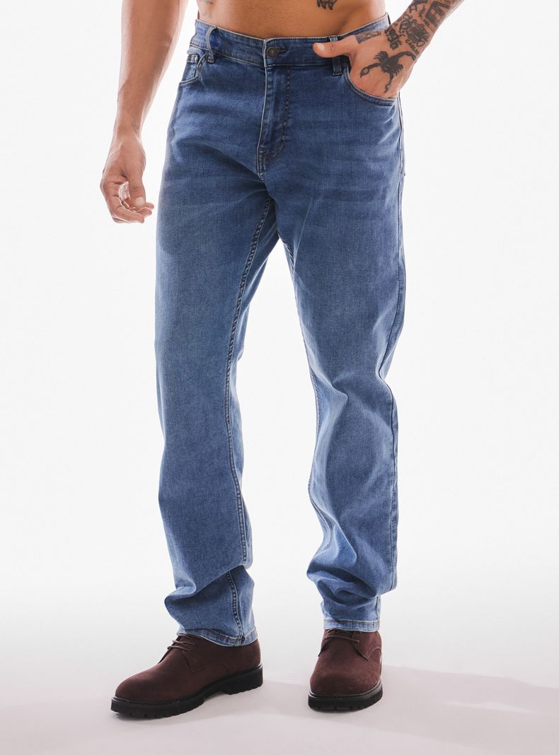 FOSTER JEANS SLIM FIT ELASTICADO