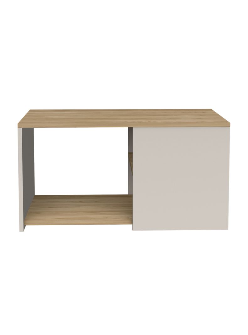 Mesa de Centro Adel Capri y Fresno Europeo 42.1x80.1x45.1 cm Cafe Claro