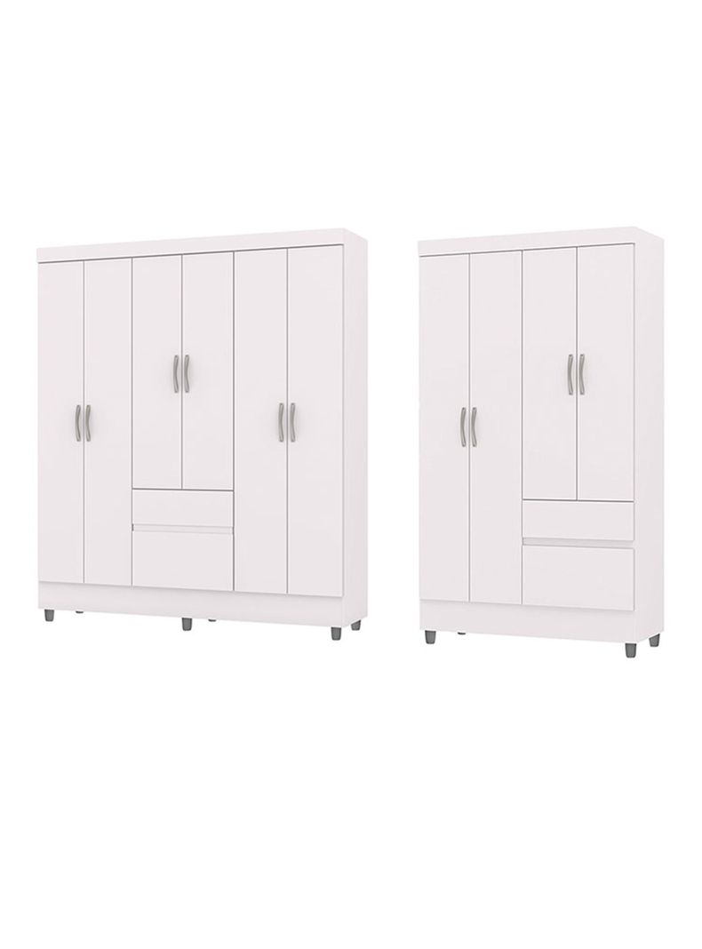 Combo 2 Clósets Americano 6 Puertas + 4 Puertas