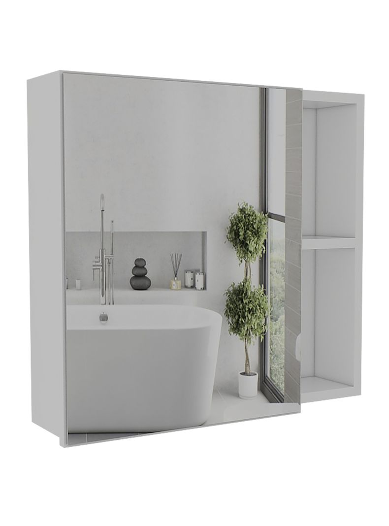 Botiquin para Bano Omari 47.3x50x12.2 cm Blanco con Espejo
