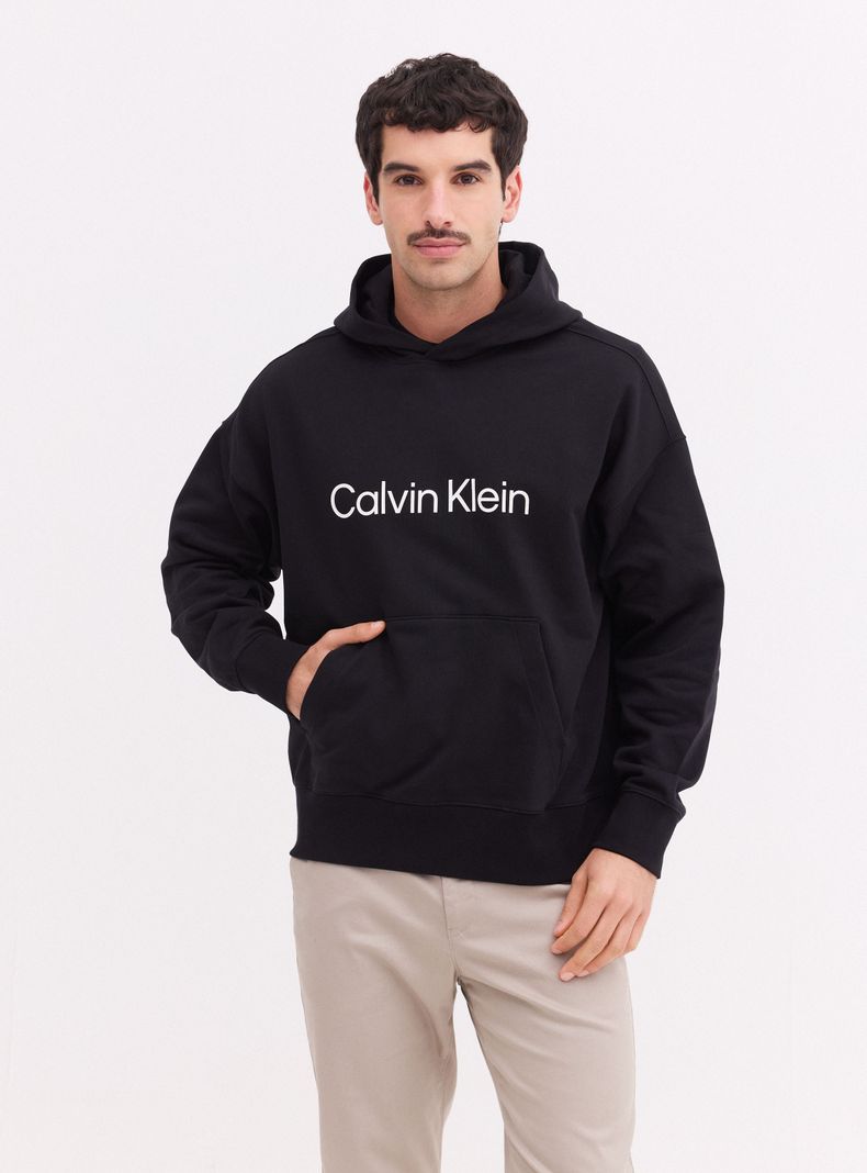 Polerón CK Hoodie Capucha Bolsillo Canguro