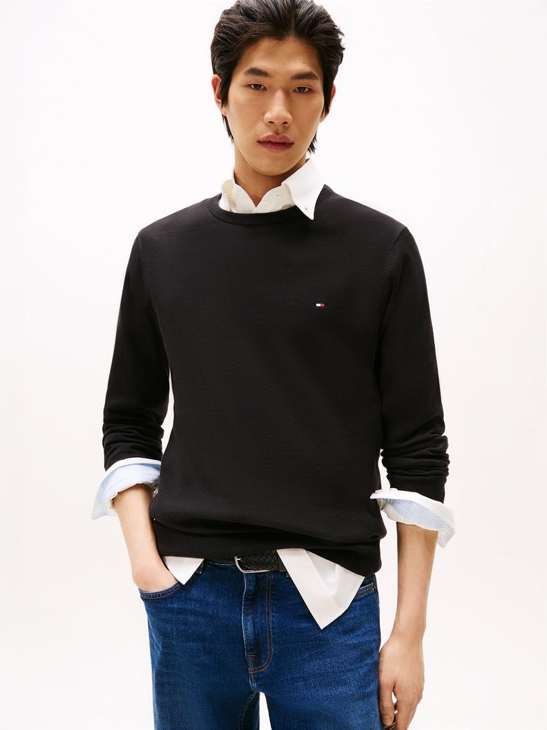 Sweater TH Básico Mini Logo Bordado