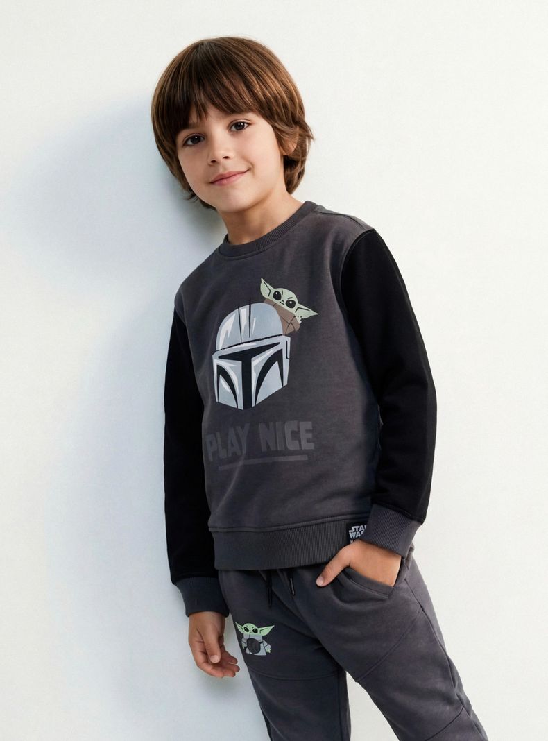 Polerón Estampado Mandalorian Algodón