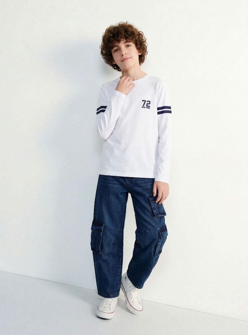 MELT JEANS CARGO LAVADO NIÑO
