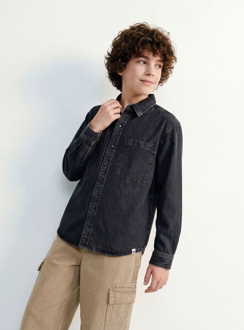 MELT CAMISA DENIM BOLSILLOS NIÑO