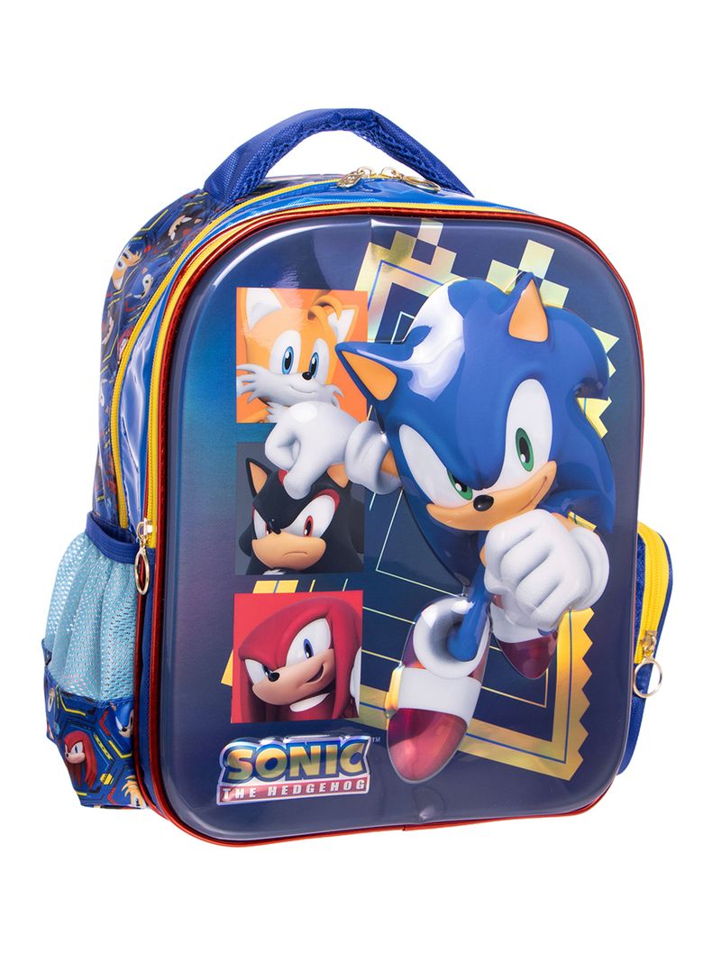 Mochila Pre Escolar Sonic 3D