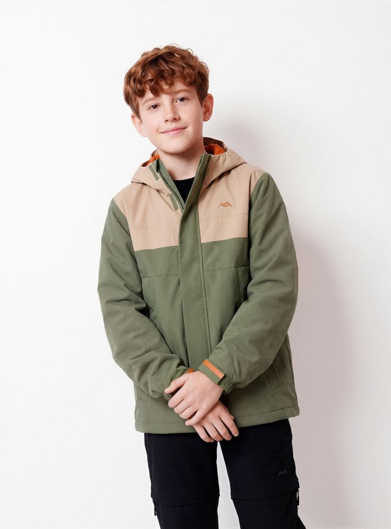 ALPES PARKA COLOR BLOCK CON POLAR