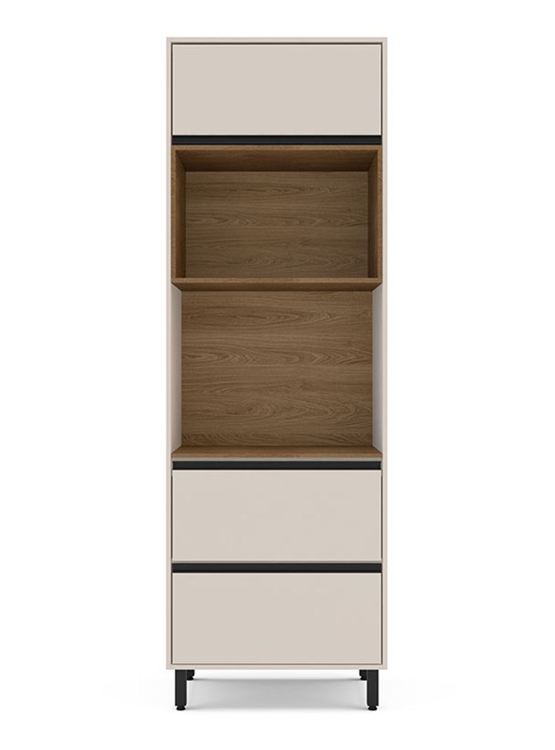 Mueble Despensa Koya 2 Puertas 1 Cajon Beige