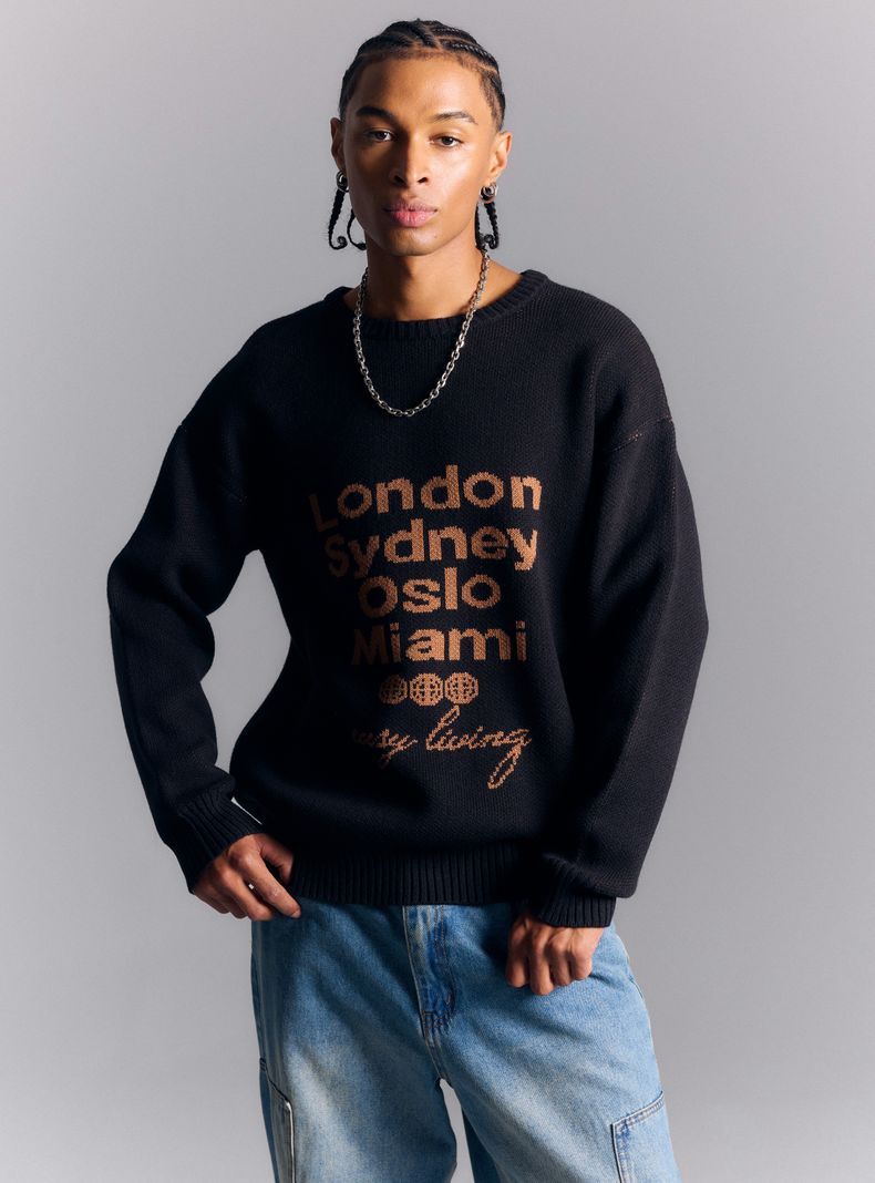Sweater con Estampado Y2K
