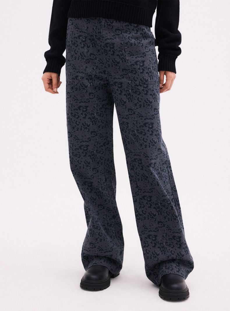 Pantalón Flare Animal Print