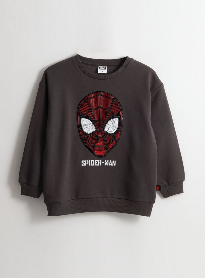 Polerón Aplicación Lentejuelas Marvel Niño
