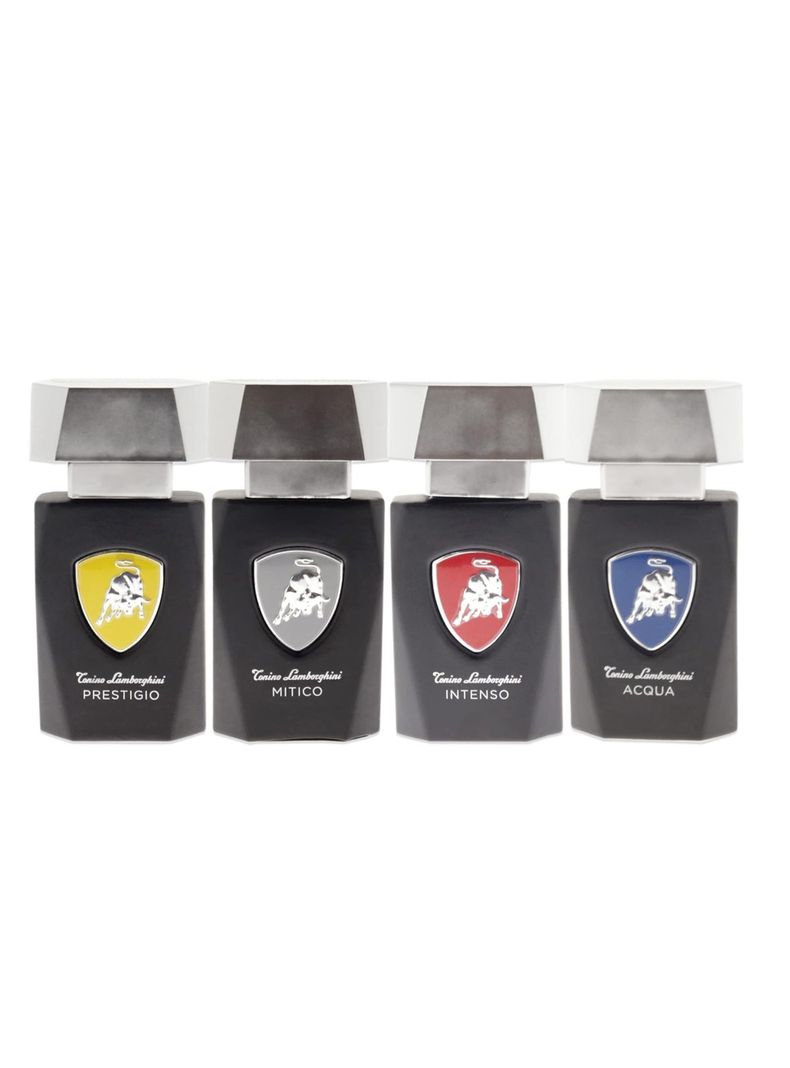 Set Perfume Lamborguini Prestigio EDT Hombre 15 ml + Mítico 15 ml + Intenso 15 ml + Acqua 15 ml