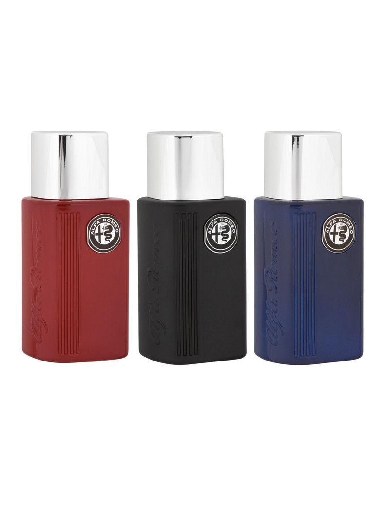 Set Perfume Alfa Romeo Red EDT Hombre 40 ml + Blue 40 ml + Black 40 ml