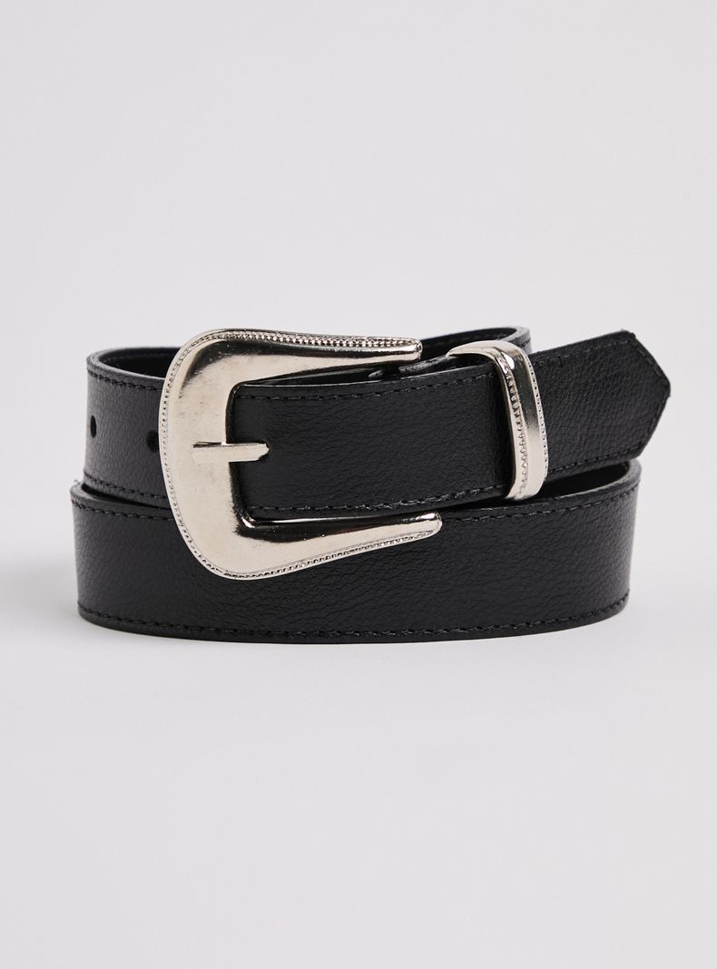 Cinturón de Cuero Hebilla Western