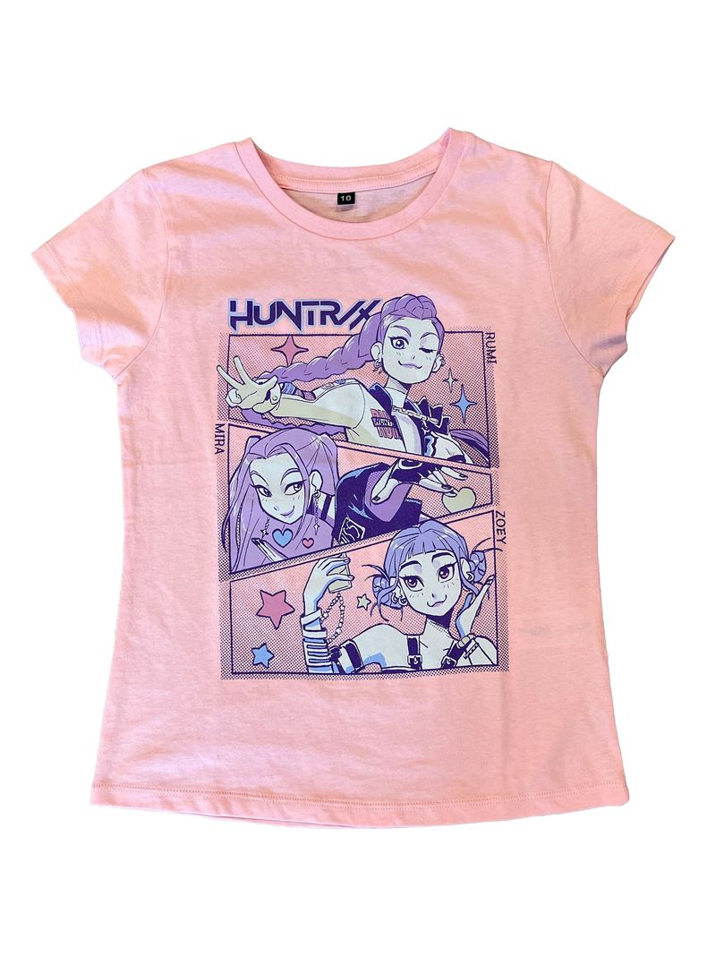 Polera Personajes Demon Hunters de Algodón