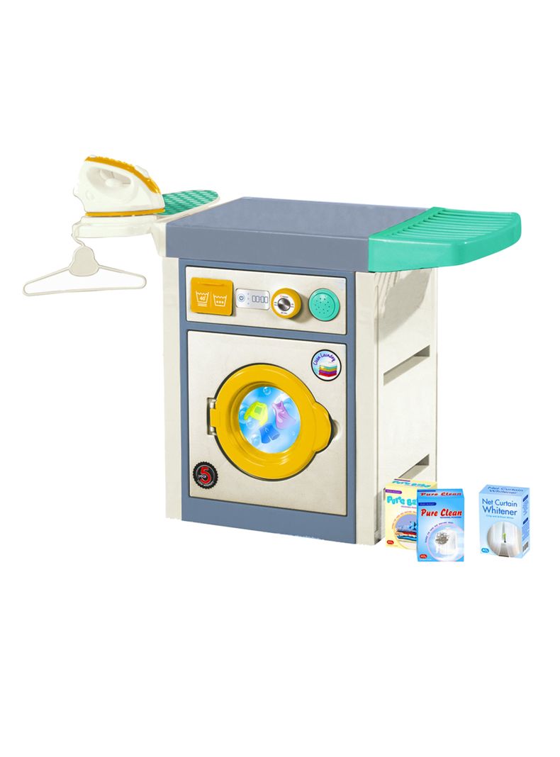 Juguete Mini Hogar Lavadora con Tabla de Planchar
