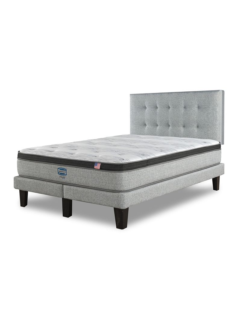 Cama Europea Dreamer Plus 2 Plazas Urbpl Base Dividida + Respaldo