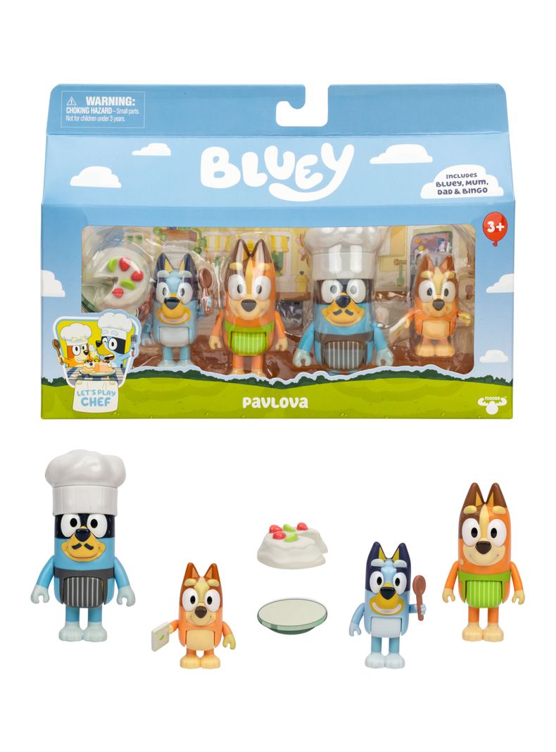 Set 4 Figuras Bluey Pavlova