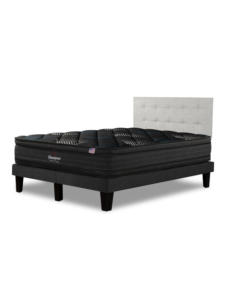 Cama Europea Gravity Dual 2 Plazas Base Dividida Respaldo Urban Arena