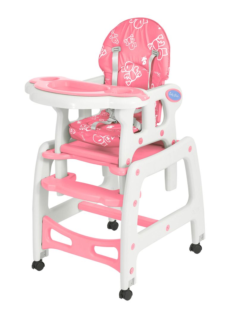 KIDSCOOL SILLA DE COMER NEW 3 FUNCIONES ROSA