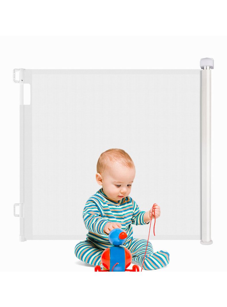 Reja Infantil Retractil 140 cm Blanca-0