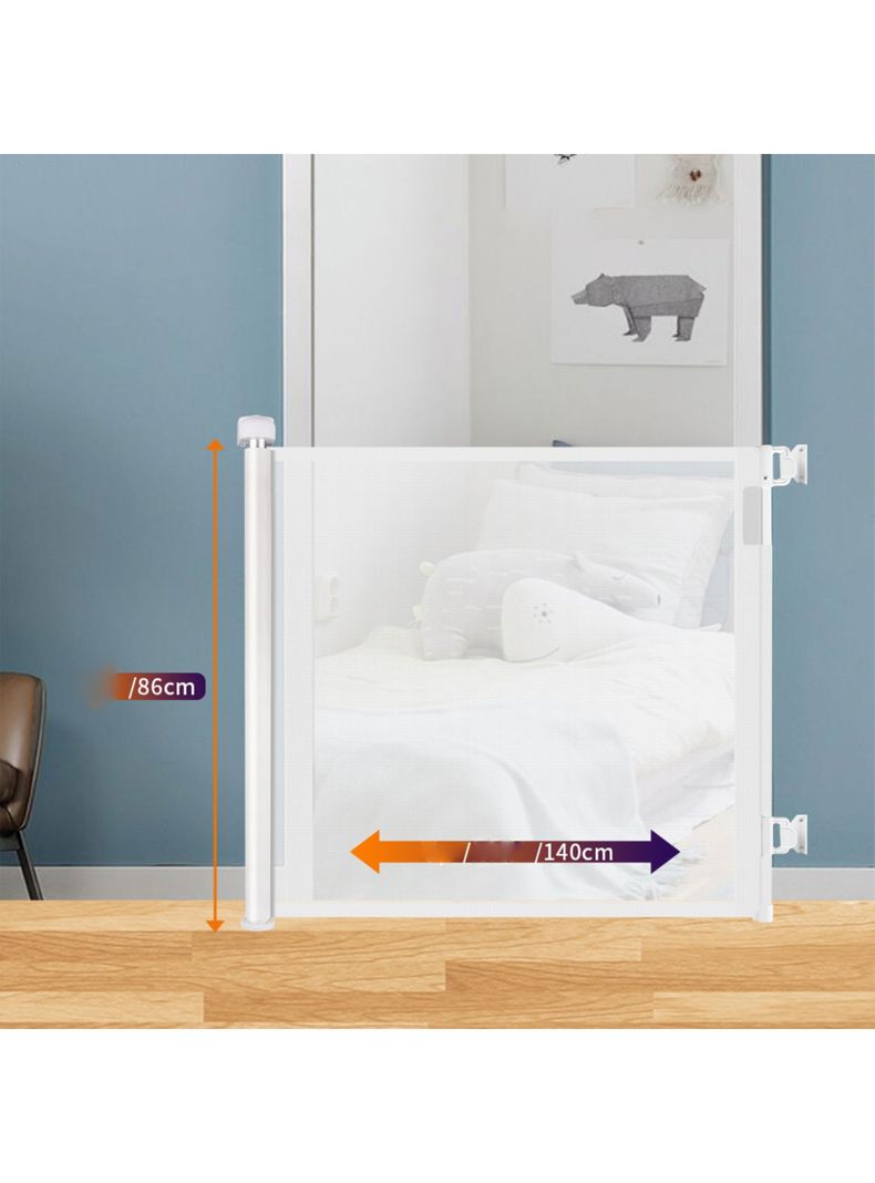 Reja Infantil Retractil 140 cm Blanca-2
