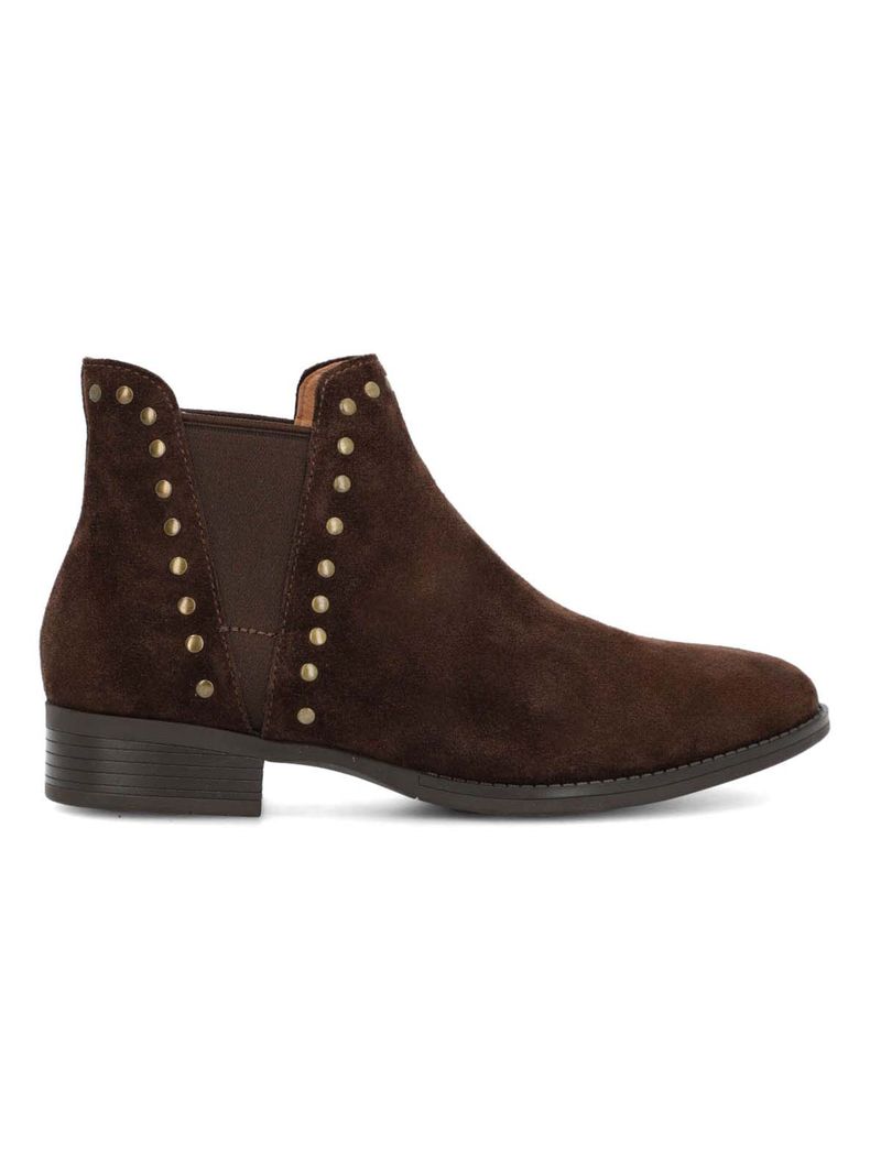 Botin Mujer Alva Cuero Cafe 35