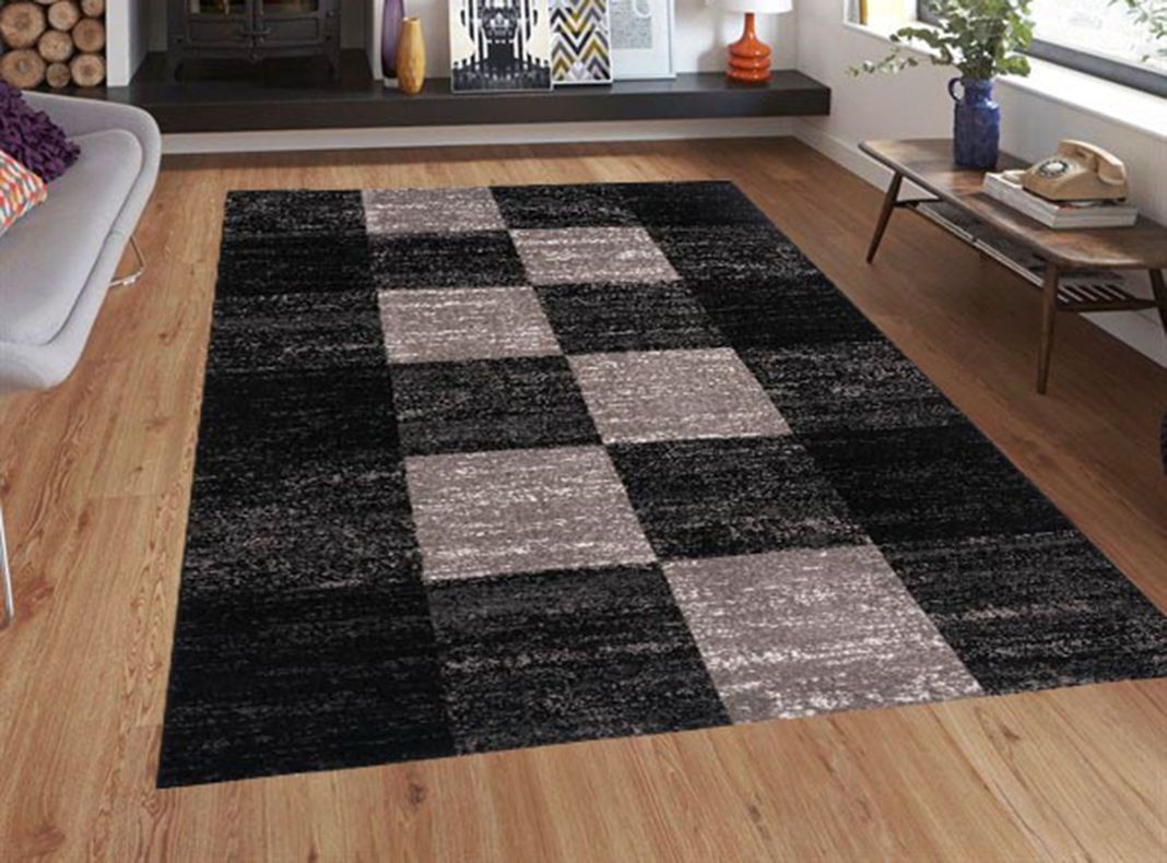 Alfombra 150 x 200 cm Idetex Frize Carved D4 Negro-2