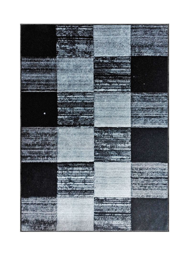 Alfombra 150 x 200 cm Idetex Frize Carved D4 Negro-0